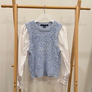 French Connection Light Blue Knit Sweater